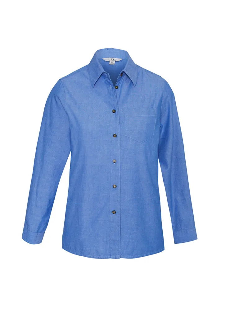 Women's Chambray Long Sleeve Shirt - LB6201