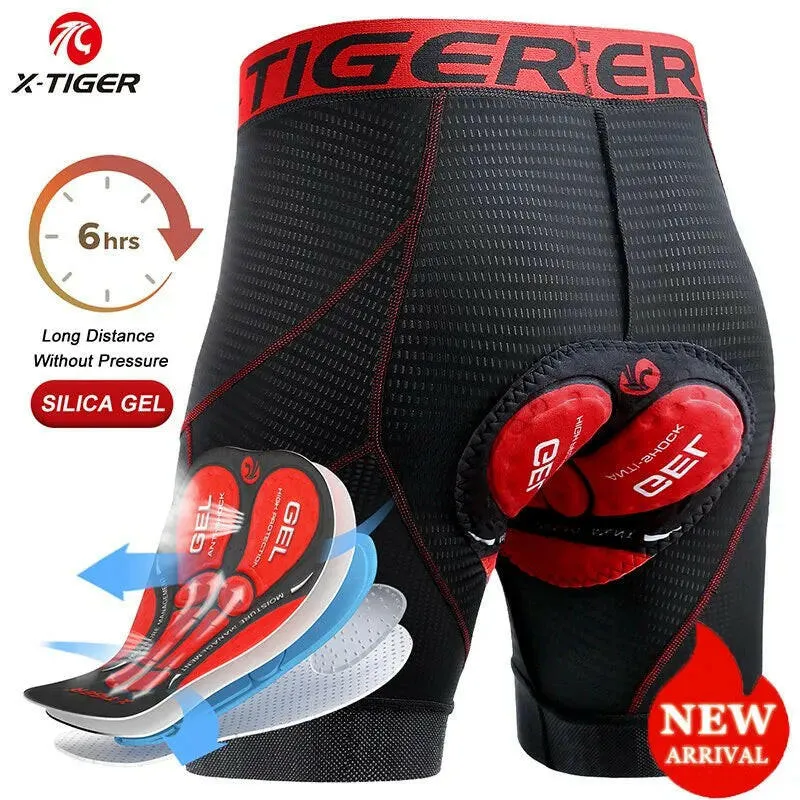 X-TIGER Cycling Shorts Breathable Mesh Cycling Underwear Gel Pad Shockproof MTB Bike Shorts Dropshipping Bicycle Underwear