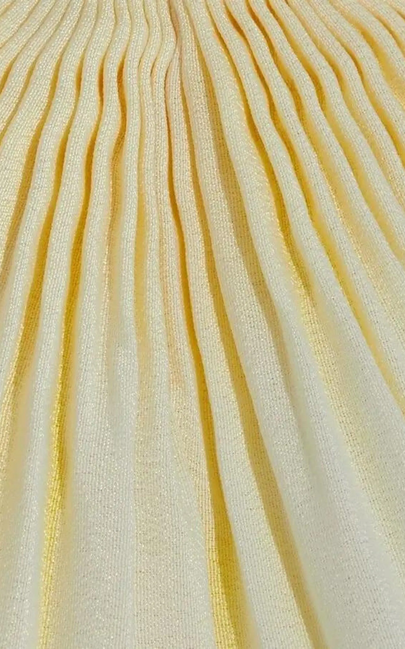 Yellow Tadia Plissé Dress